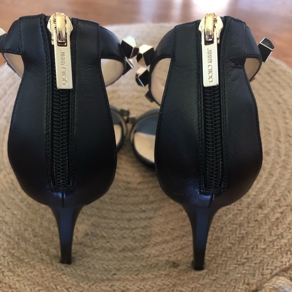 Jimmy Choo Lamba Cube Studded Heels - Picture 6 of 8